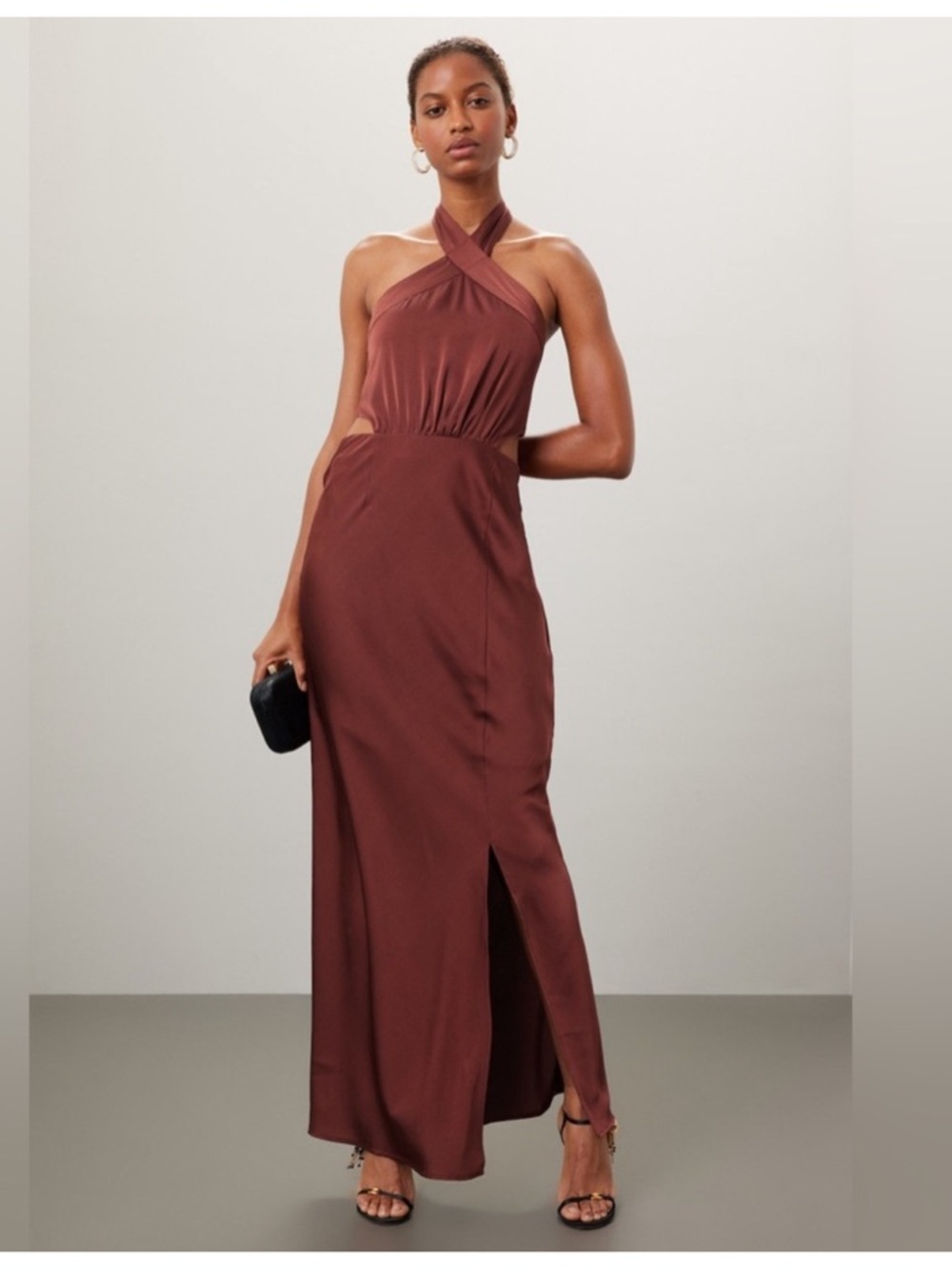 Minkpink Findlay Halter Top Gown with Slit!